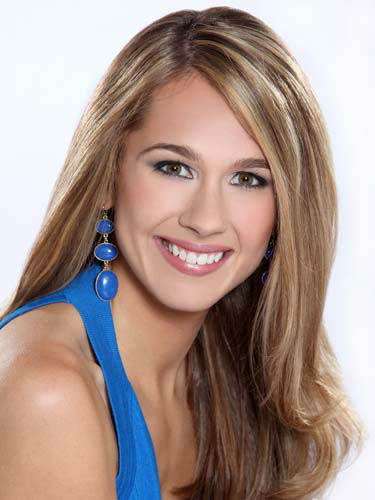 Miss California Crystal Lee shows off her...